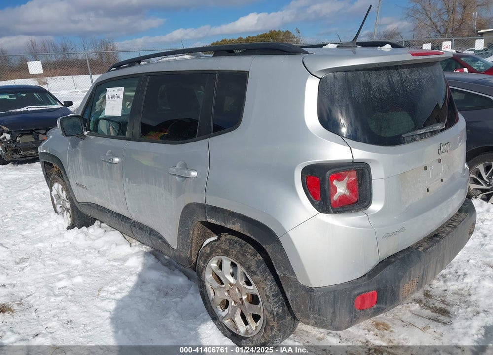 2016 JEEP RENEGADE LATITUDE VIN: ZACCJBBT6GPD44935