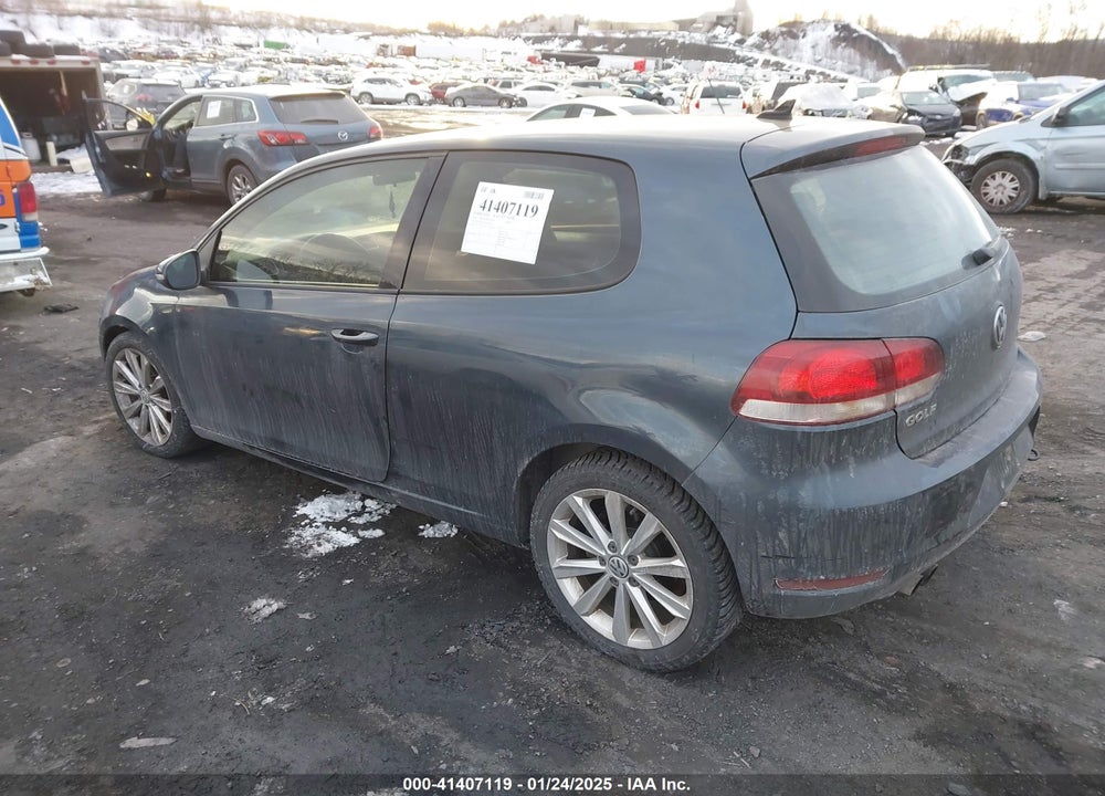 2012 VOLKSWAGEN GOLF VIN: WVWBM7AJ7CW250852