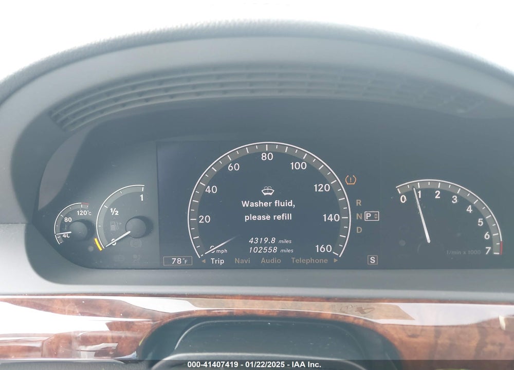 2007 MERCEDES-BENZ S 550 VIN: WDDNG71X07A109896