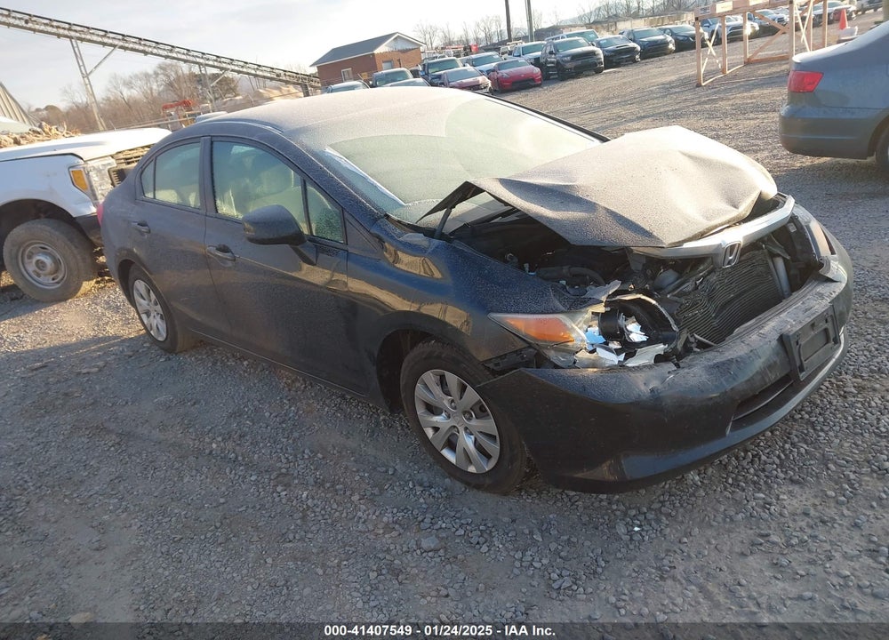 2012 HONDA CIVIC LX VIN: 19XFB2F5XCE109869
