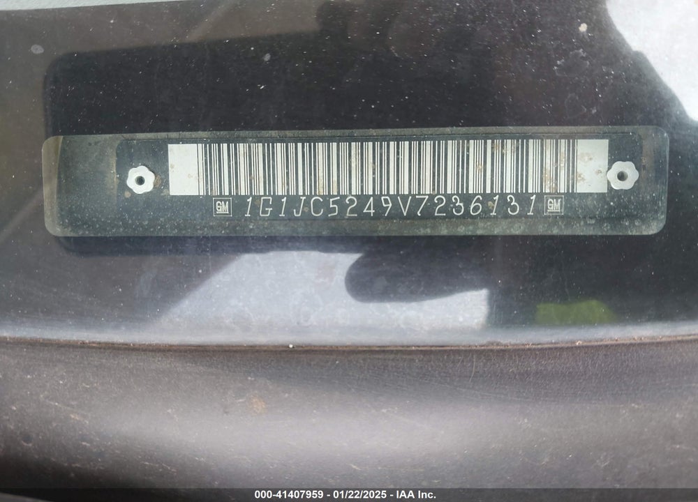 1997 CHEVROLET CAVALIER VIN: 1G1JC5249V7236131