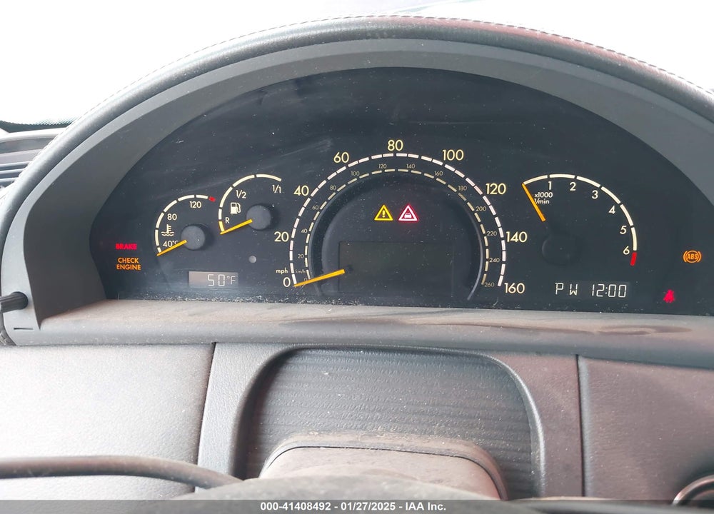 2002 MERCEDES-BENZ CL 500 VIN: WDBPJ75J82A029649