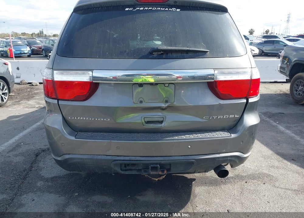 2012 DODGE DURANGO CITADEL VIN: 1C4RDHEGXCC336158