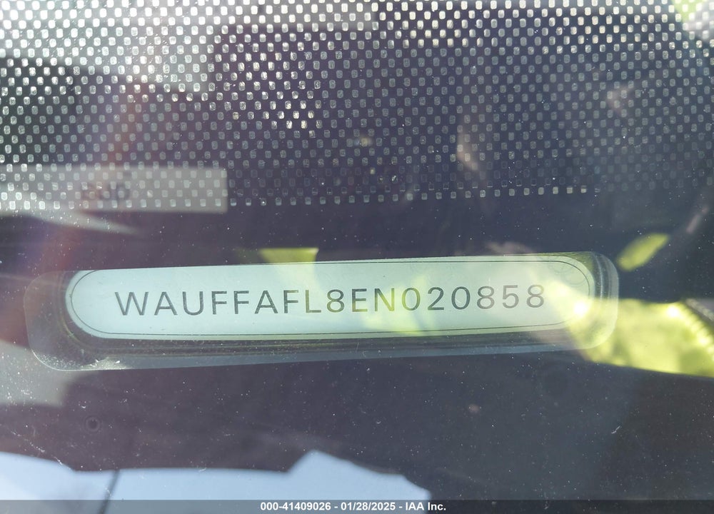 2014 AUDI A4 VIN: WAUFFAFL8EN020858