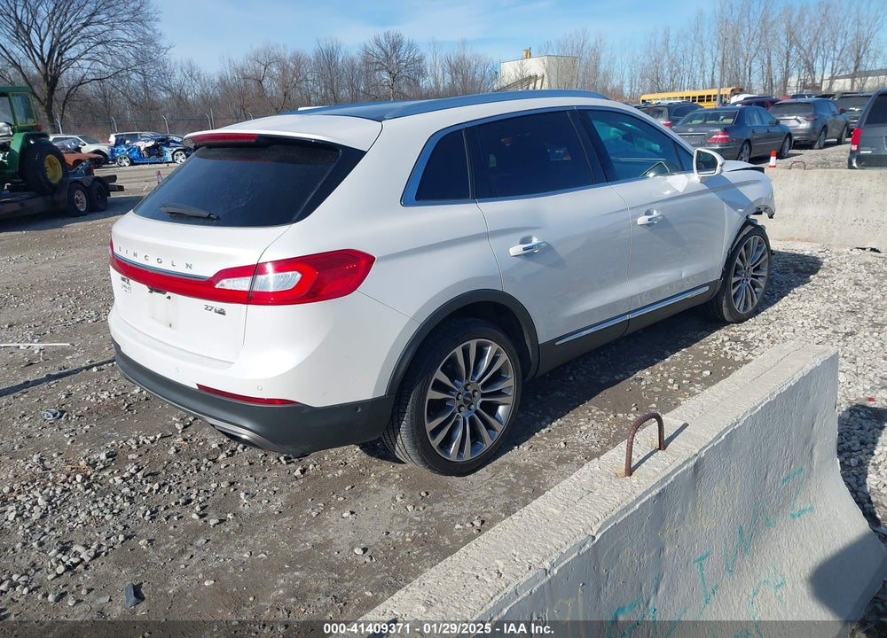 2016 LINCOLN MKX RESERVE VIN: 2LMTJ8LP7GBL89195