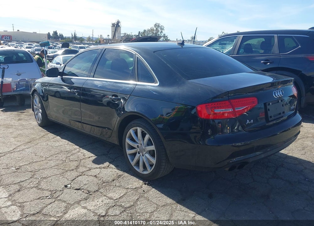 2013 AUDI A4 VIN: WAUEFAFL7DA110827