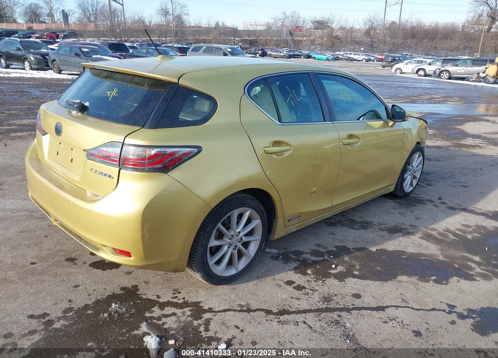 2012 LEXUS CT 200H VIN: JTHKD5BH8C2077347