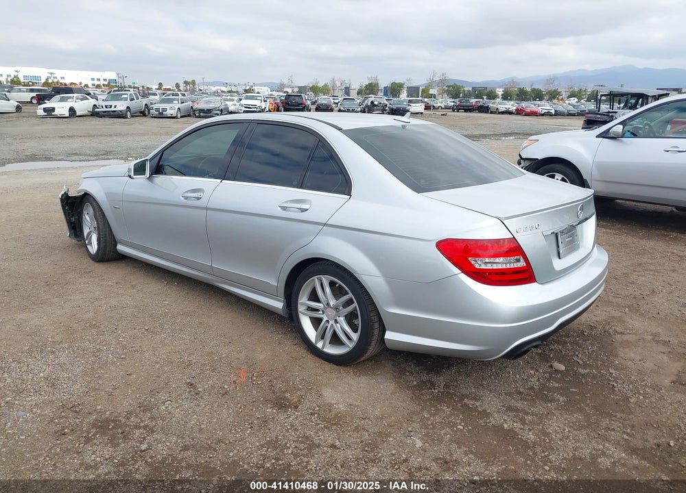 2012 MERCEDES-BENZ C 250 VIN: WDDGF4HB8CA635496
