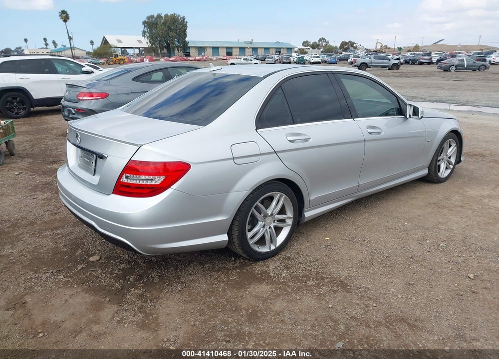 2012 MERCEDES-BENZ C 250 VIN: WDDGF4HB8CA635496