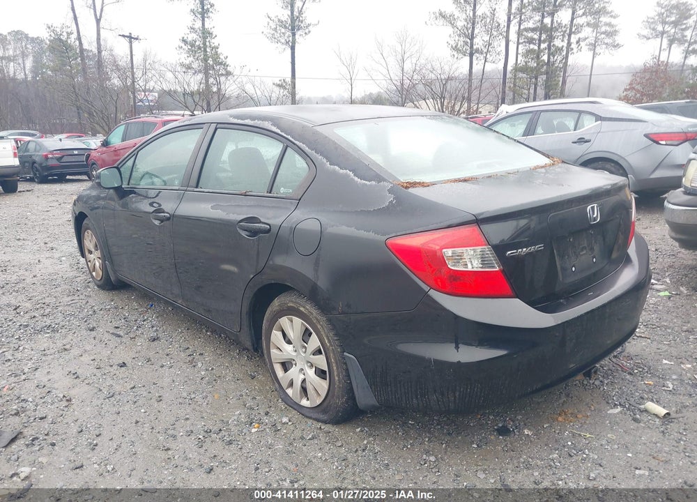 2012 HONDA CIVIC VIN: 2HGFB2F55CH560214