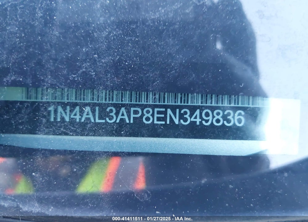 2014 NISSAN ALTIMA VIN: 1N4AL3AP8EN349836