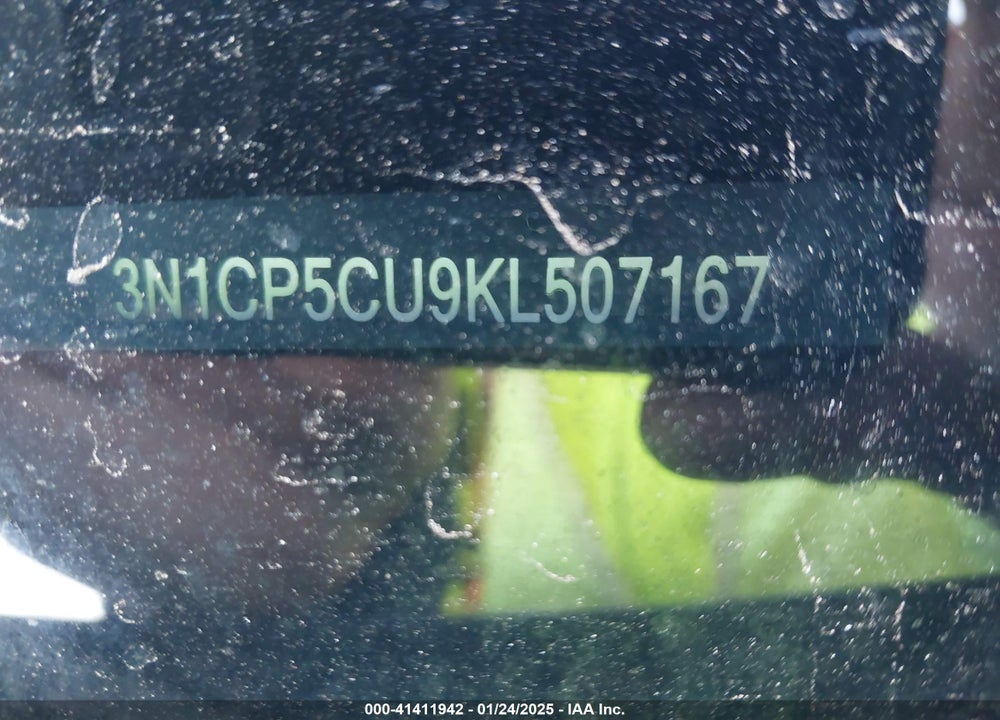 2019 NISSAN KICKS VIN: 3N1CP5CU9KL507167