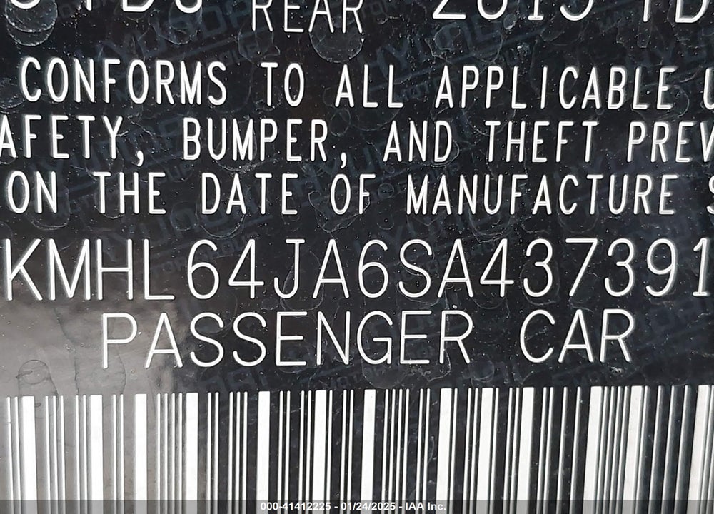 2025 HYUNDAI SONATA VIN: KMHL64JA6SA437391