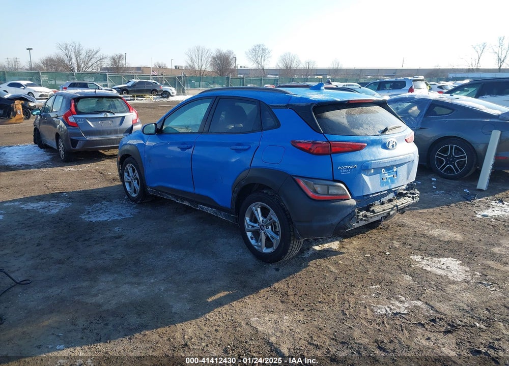 2022 HYUNDAI KONA SEL VIN: KM8K3CAB0NU880873