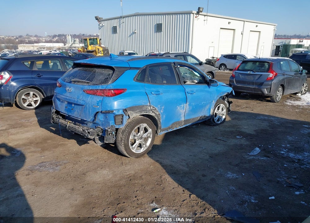 2022 HYUNDAI KONA SEL VIN: KM8K3CAB0NU880873