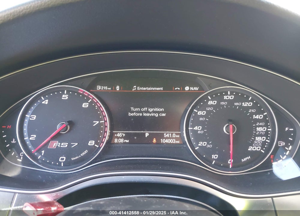 2014 AUDI RS 7 VIN: WUAW2BFC1EN903840