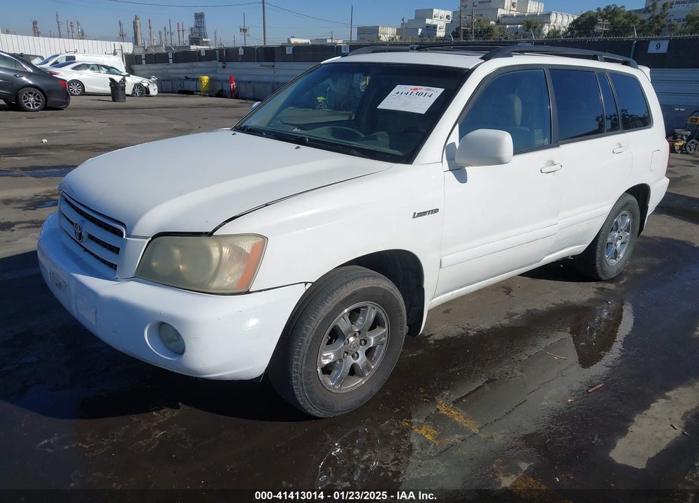 2003 TOYOTA HIGHLANDER LIMITED V6 VIN: JTEGF21A230079638