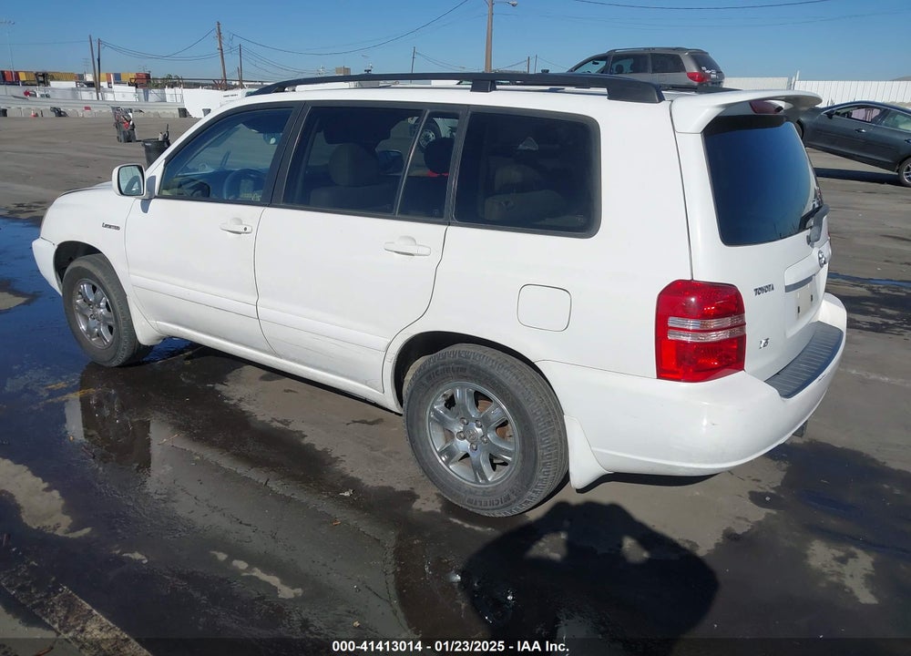 2003 TOYOTA HIGHLANDER LIMITED V6 VIN: JTEGF21A230079638
