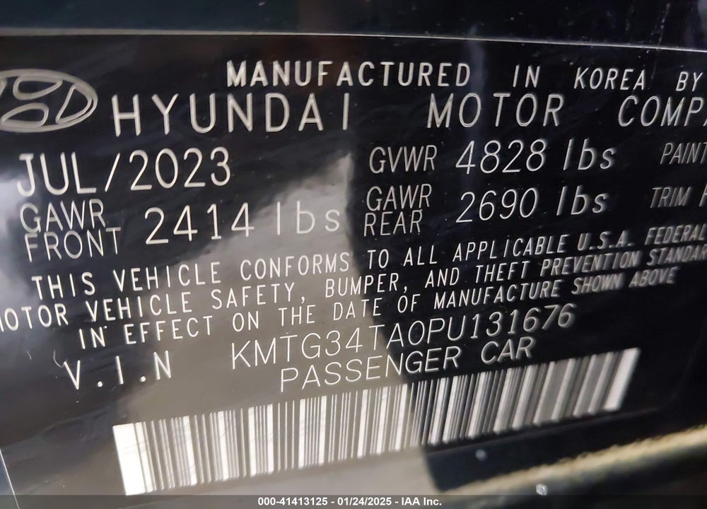 2023 GENESIS G70 2.0T AWD VIN: KMTG34TA0PU131676