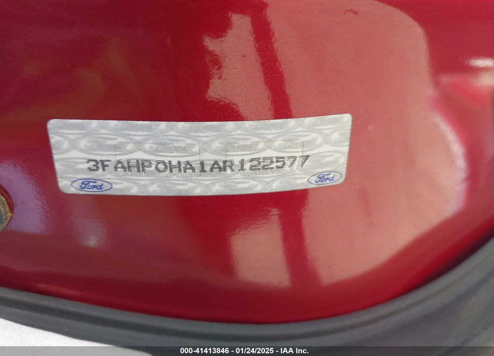 2010 FORD FUSION VIN: 3FAHP0HA1AR122577