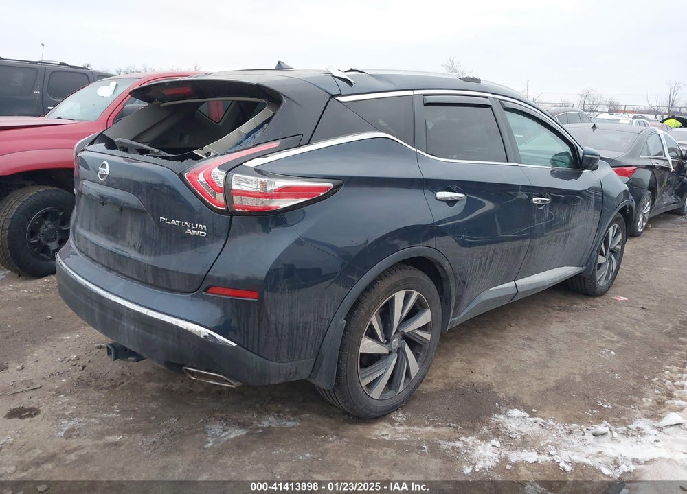 2015 NISSAN MURANO PLATINUM VIN: 5N1AZ2MH2FN279450
