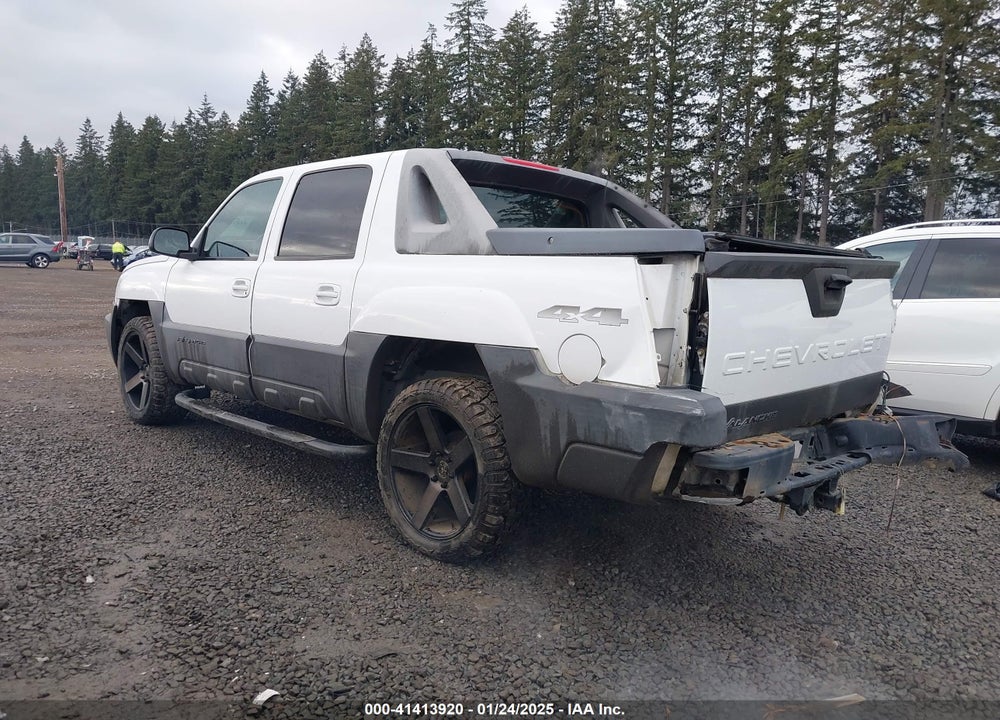2003 CHEVROLET AVALANCHE 1500 VIN: 3GNEK13T73G315140