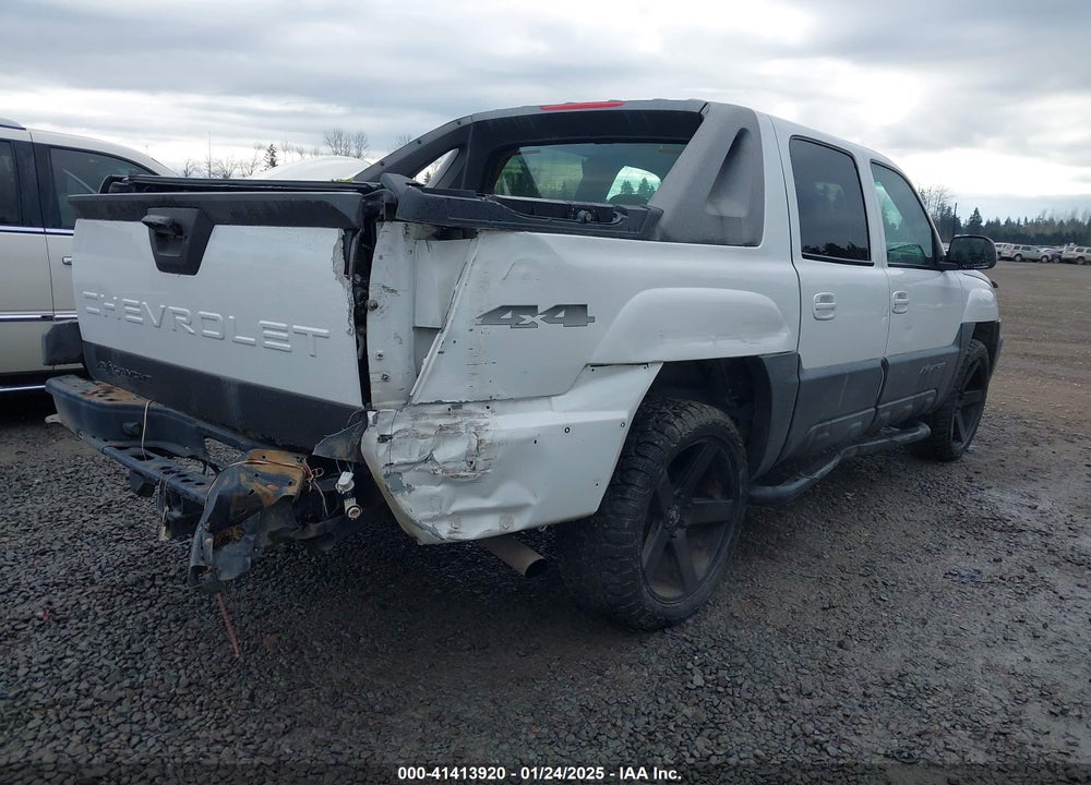 2003 CHEVROLET AVALANCHE 1500 VIN: 3GNEK13T73G315140