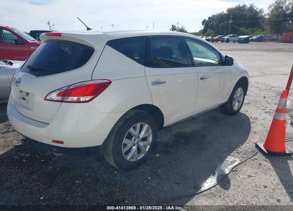 2012 NISSAN MURANO S VIN: JN8AZ1MU5CW118905