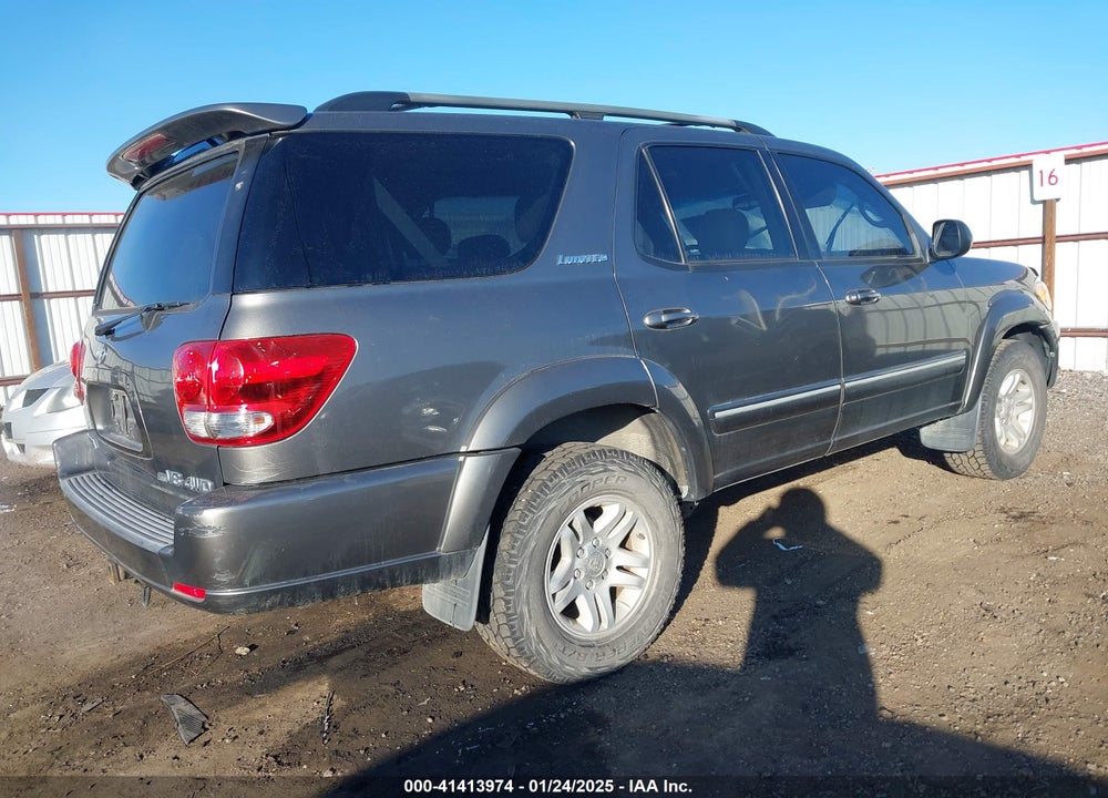 2006 TOYOTA SEQUOIA LIMITED V8 VIN: 5TDBT48A26S260166
