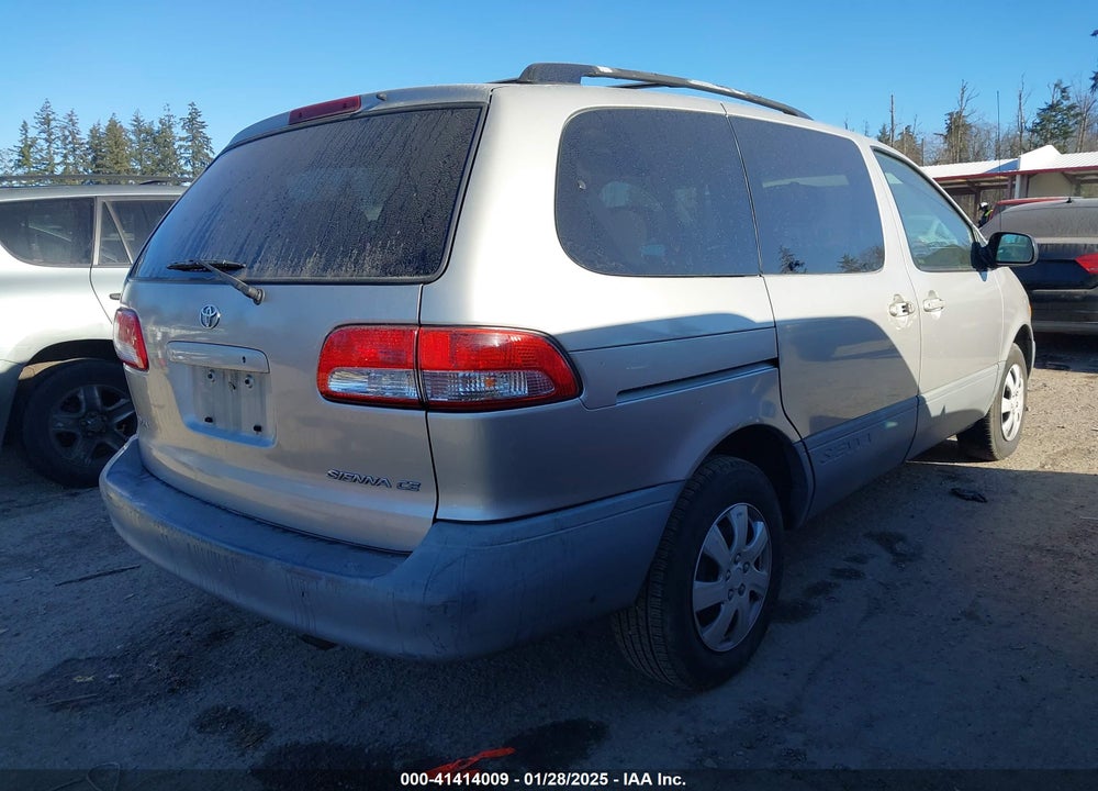 2003 TOYOTA SIENNA CE VIN: 4T3ZF19C63U549338