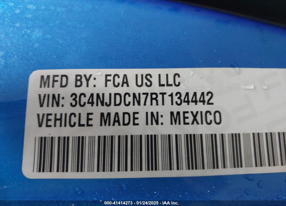 2024 JEEP COMPASS LIMITED 4X4 VIN: 3C4NJDCN7RT134442