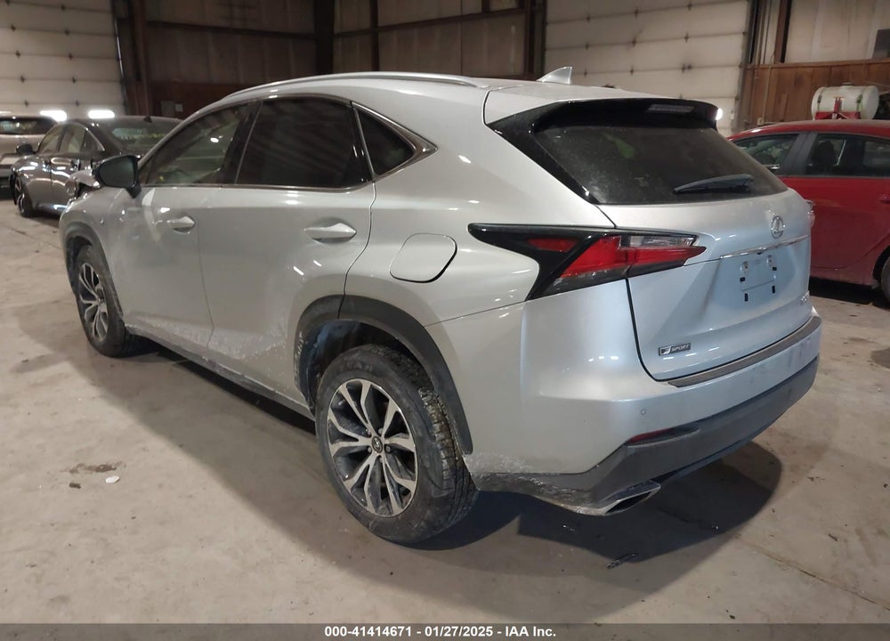 2016 LEXUS NX 200T F SPORT VIN: JTJBARBZ5G2068764