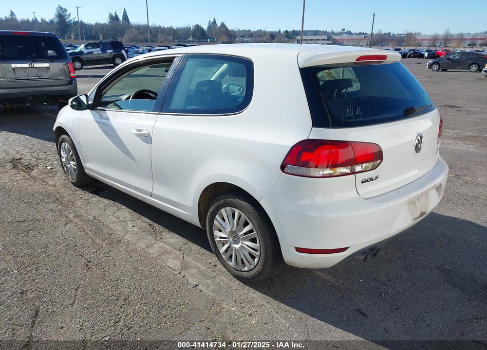 2010 VOLKSWAGEN GOLF VIN: WVWAB7AJ6AW403297