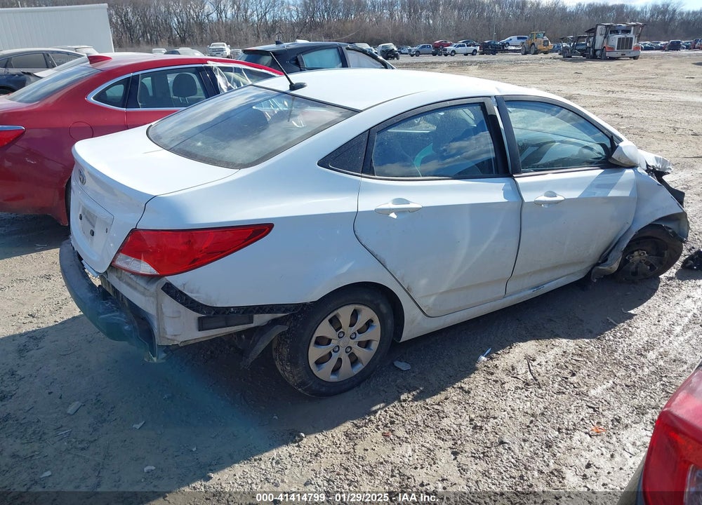 2016 HYUNDAI ACCENT VIN: KMHCT4AE0GU072224