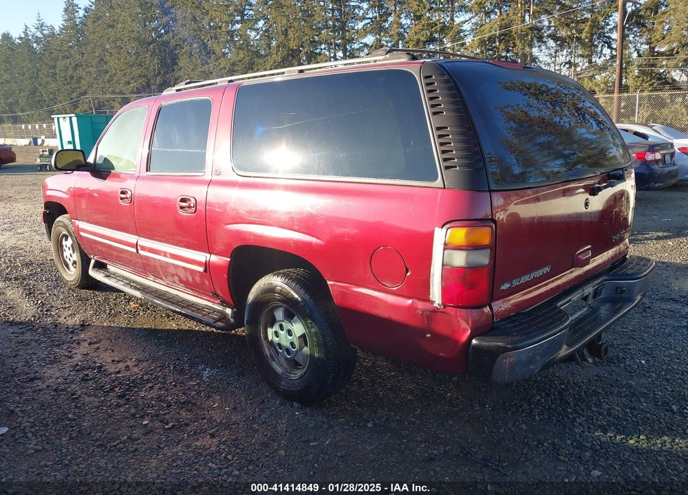 2003 CHEVROLET SUBURBAN 1500 LT VIN: 1GNEC16Z53J118544
