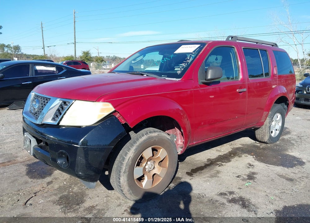 2008 NISSAN PATHFINDER VIN: 5N1AR18U78C658637