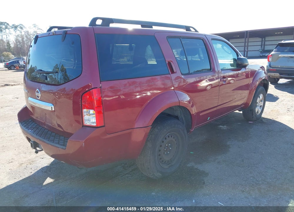 2008 NISSAN PATHFINDER VIN: 5N1AR18U78C658637