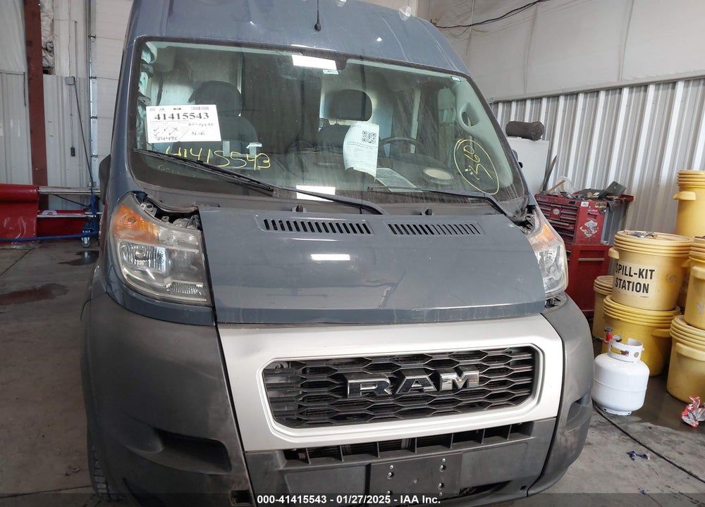 2019 RAM PROMASTER 3500 CARGO VAN HIGH ROOF 159 WB EXT VIN: 3C6URVJG8KE549043