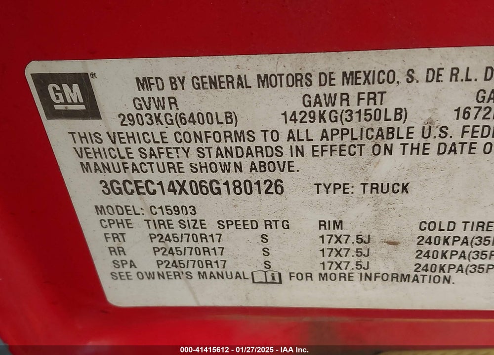 2005 CHEVROLET SILVERADO 1500 WORK TRUCK VIN: 1GCEK14V75Z216975