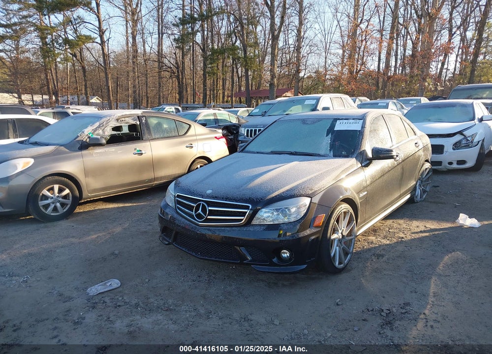 2011 MERCEDES-BENZ C 63 AMG VIN: WDDGF7HB4BF528125