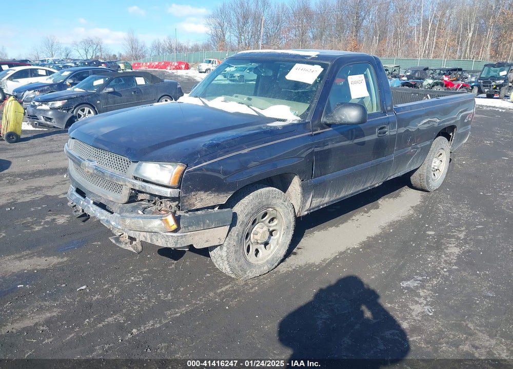 2005 CHEVROLET SILVERADO 1500 WORK TRUCK VIN: 1GCEK14X45Z123218