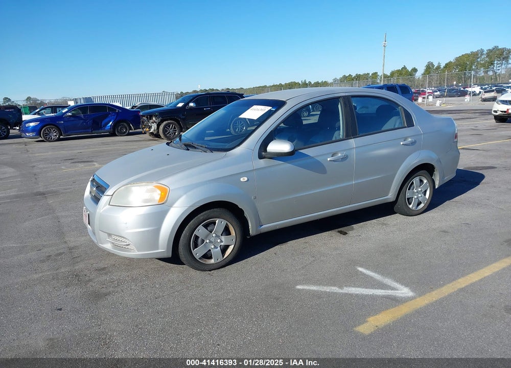2007 CHEVROLET AVEO LS VIN: KL1TD56657B150282