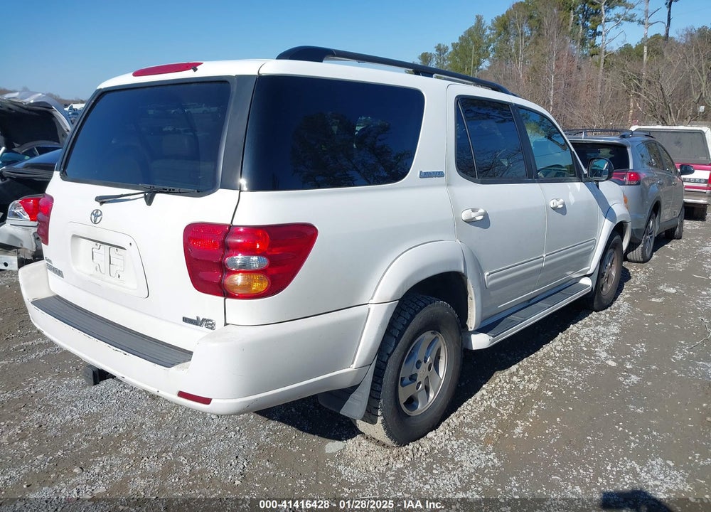 2002 TOYOTA SEQUOIA LIMITED V8 VIN: 5TDZT38A62S094933
