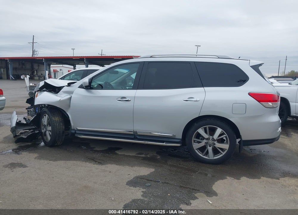 2013 NISSAN PATHFINDER PLATINUM VIN: 5N1AR2MN8DC607534