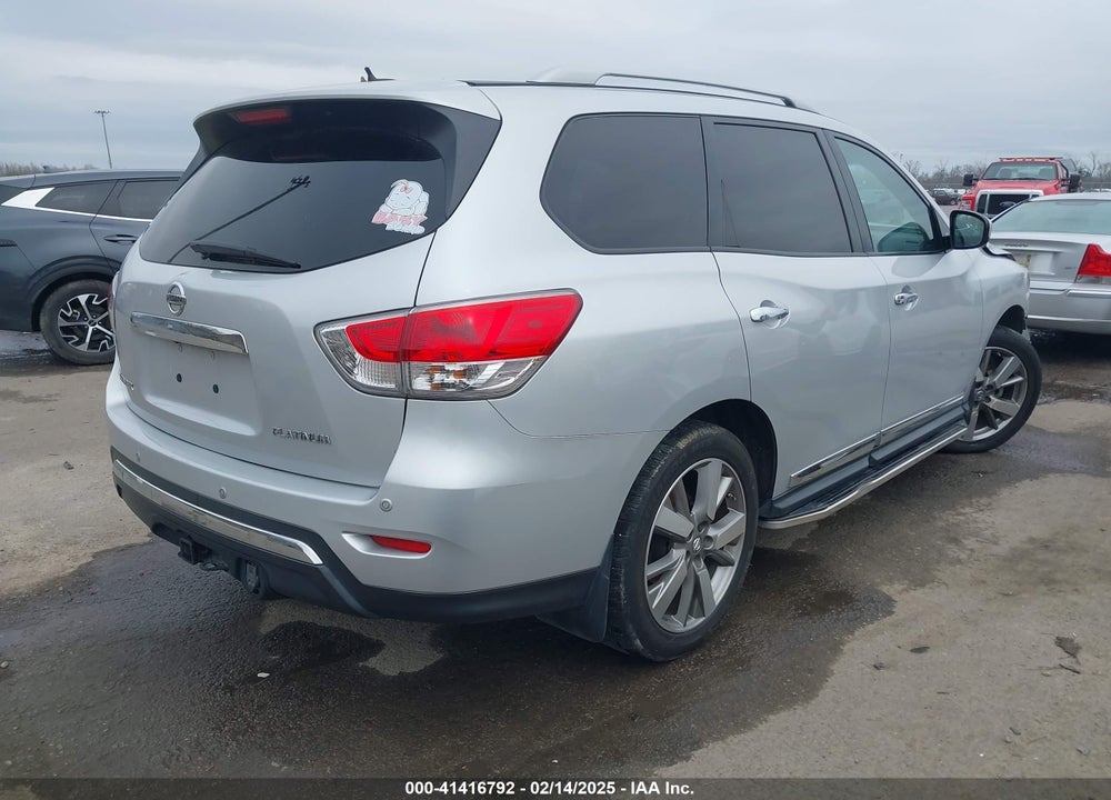 2013 NISSAN PATHFINDER PLATINUM VIN: 5N1AR2MN8DC607534