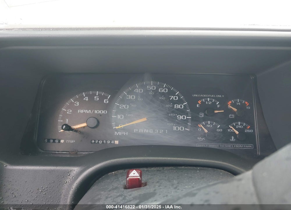 1998 CHEVROLET K1500 FLEETSIDE VIN: 1GCEK19M7WE149190