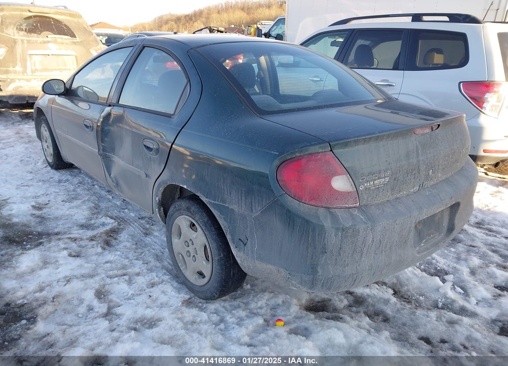 2000 DODGE NEON HIGHLINE VIN: 1B3ES46C3YD878536