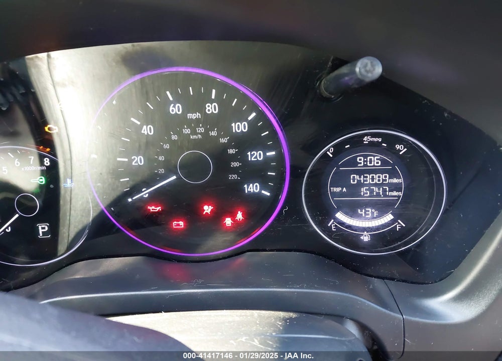 2019 HONDA HR-V LX VIN: 3CZRU6H33KG705008