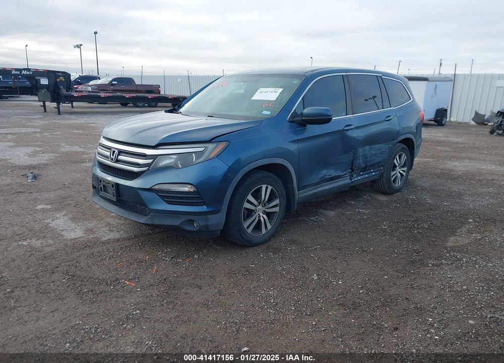 2017 HONDA PILOT EX-L VIN: 5FNYF5H58HB037017