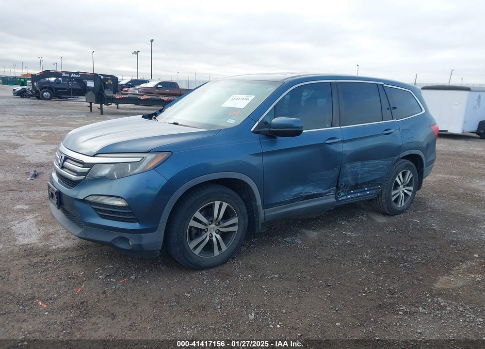2017 HONDA PILOT EX-L VIN: 5FNYF5H58HB037017